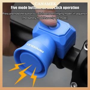 [CANAMEK] Bicycle Electric Bell Bike USB Charging Horn Mountain Bike Warning Safety Ring Waterproof Bell Cycling Accessories
