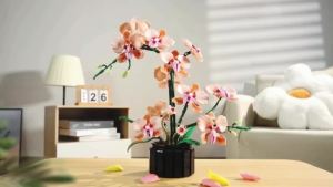 866 PCS Creative Bouquet Orchid Romantic Building Block Flowers Home Decoration Brick Toys Valentines Day Gift 10311.