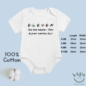 Baby Monthly Milestone Onesie 1-12 Months Friends The One Where I Turn Baby Romper Cotton Infant Bodysuit