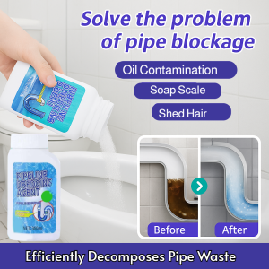 Heavy Duty Drain Cleaner Pipe Unclogger Clog Remover Grease/Hair Clog Dissolver Kitchen Sink Grease Removal Shower Drain Hair Solution