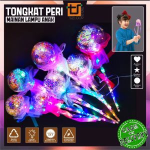 OFM-M319 Mainan Anak Tongkat Peri Bintang Stik Lampu LED Warna Warni Tongkat Sihir / Tongkat Peri