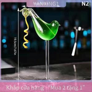 [COD] YANXING1 Sáng Tạo Cocktail thủy tinh gai hình con cá ly thủy tinh KTV hộp đêm tiệc uống cốc bạch tuộc hình con chim rượu cốc nước trái cây