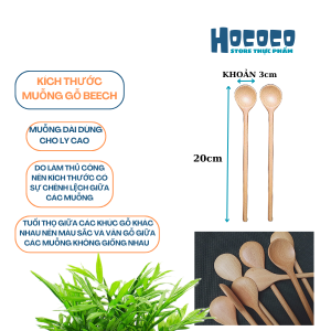 Thìamuỗng cà phê bằng gỗ beech