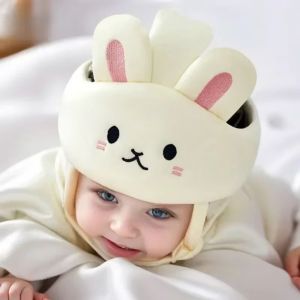 MEMGOUO Anti-fall Kids Safety Helmet Cartoon Mesh Head Cushion Bumper Pad Bonnet No Bumps Baby Head Protector for Crawling Walking Run
