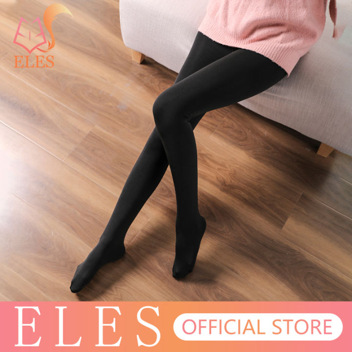 ELES Bare Leg Socks for Women Skin Color Plus Velvet and Thickening To Keep  Feet Warm Pantyhose One-piece Pants Ladies Leggings for Outer Wear in