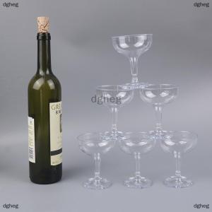 [COD] dgheg 6Pcs Acrylic Champagne Cups Bridal Party Gift Wedding Party Acrylic Goblet Wine Cup Wedding Decor