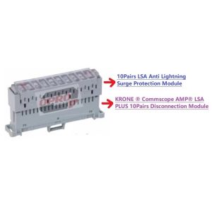 KRONE ® Commscope AMP® LSA PLUS 10Pairs Disconnection Module For TM Telephone Cable or PBX intercom system
