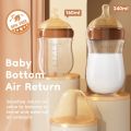 Dr.isla Anti-colic baby bottle Dot Bayi Botol Glass 160ml dan 240ml Anti Kolik Botol Wide Neck Newborn BPA Free AVGB16 botol susu bayi 6 12 bulan dot botol susu Botol bayi tahan suhu tinggi Botol Susu Bayi Newborn. 