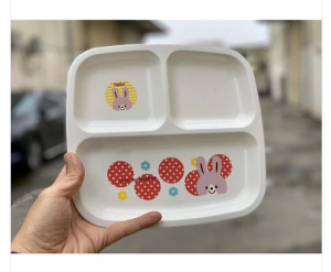 Khay ăn chia 3 ngăn cho bé nhiều hình  Nhật Bản
