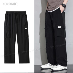 Celana Cargo Panjang Pria Oversize Model Loose Pant Longgar Hitam Korean Style