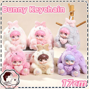 Doll Toy Long Ear Bunny Keychain Pendant Kids Gift Plush Vinyl Mainan Gantungan Kunci Kanak