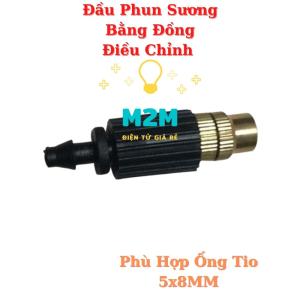 Đầu Phun Sương Sát Khuẩn Béc đồng rửa tay sát khuẩn nối ống 6MM