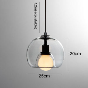 Đèn Thả Phòng Ngủ ĐèN Thả BàN ĂN Đèn Trang Trí Phòng Khách Hiện Đại Đèn Chùm Thủy Tinh Phong Cách Bắc Âu