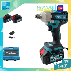Makita Impact Wrench 198V – High Power Cordless Torque Wrench with 2 Batteries & Socket Set