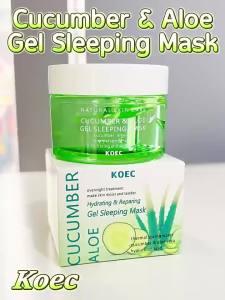 KOEC English version of cucumber and aloe vera hydrating and refreshing sleeping mask smear-on gel mask for export msds