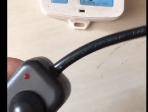 Manual Rotary Cord Switch AC 220V 3A Slide Control Lamp Dimmer for Table Lamp LED Salt Lamp 110V-220V Light Blue