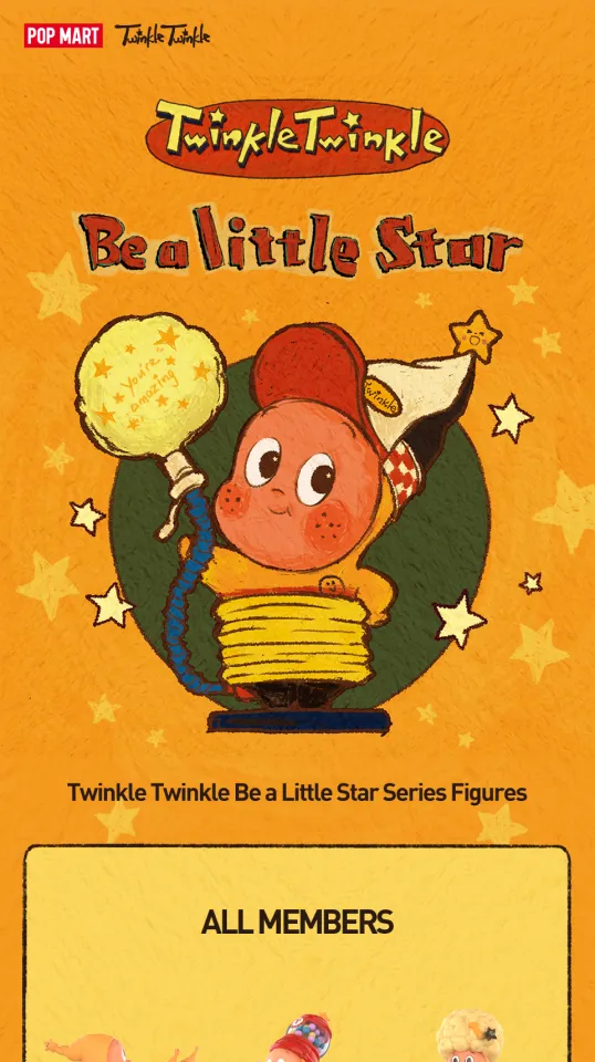 POP MART Twinkle Twinkle Be a Little Star Series Figures Blind Box