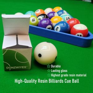 Pro-Cup Pool Cue Ball 2 1/4" 6 Black Dots AAA-Grade Regulation Size Pool Billiard Training Cue Ball(1 Pack)