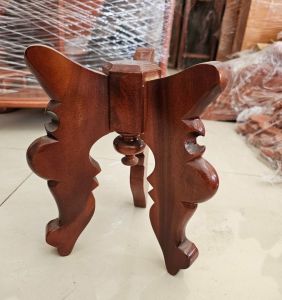 Chò gỗ xà cừ 3 chân kê đĩa trái cây thờ cúng kê chậu - nhiều kích thước chọn lựa