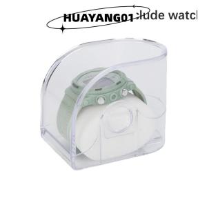 HUAYANG01 [HOT FASHION] กล่องพลาสติกใส1ชิ้นกล่องใส่นาฬิกาสำหรับผู้ใหญ่กล่องใส่นาฬิกาอัจฉริยะสำหรับเด็ก