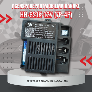 ⚡Ready⚡Remote Control Bluetooth + Receiver HH-621k-2.4G-12v 7 Pin + 4Pin mobil/motor mainan aki
