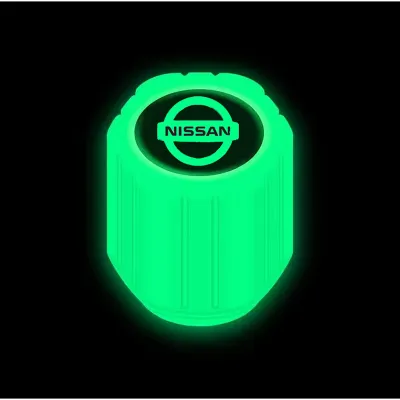 2/4/8 Pcs Tutup Pentil Ban Mobil Motor Tutup Pentil Ban Glow In The Dark Luminous Dengan Logo