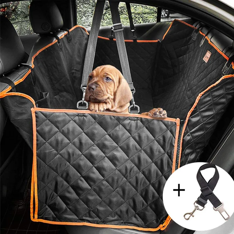 Waterproof dog car seat cover Pet car seat mat Dog carrier hammock Car rear back seat protector mat for pet Safety carrier pet travel for dog