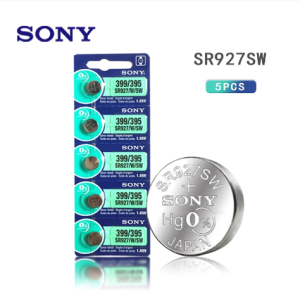5PCS Sony 395 399 AG7 SR927SW SR927W SR927 LR927 LR927W For Pedometer Scale Watch Battery 1.55V Silv