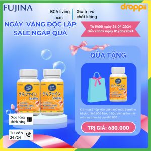 Viên uống ổn định mỡ máu SARAFINE Giảm lượng mỡ trong máu giảm tích tụ mỡ thừa.