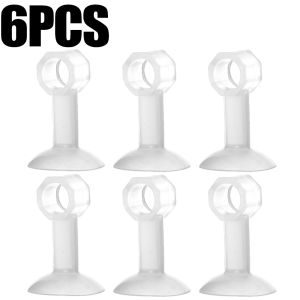 Polocat 6/3pcs Transparent Door Stopper Silicone Wall Protective Pad Door Handle Buffer Anti-collision Ring Household Accessories
