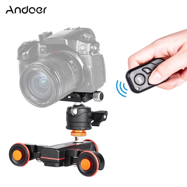Andoer L4 Pro cơ giới máy ảnh video Dolly với quy mô dấu hiệu điện theo ...