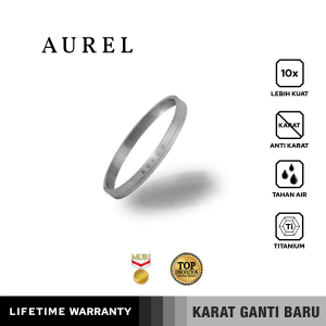 Emrys Premium Bracelet AUREL Real Anti Karat Gelang Titanium Pria dan Wanita
