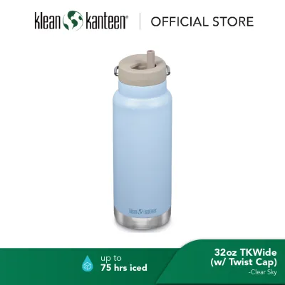Klean Kanteen 32oz TKWide (w/ Twist Cap) Clear Sky