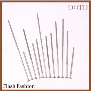 [Falsh F] 5 10Pcs M4 Lengthening Flat Head Tapping Long Wood Screw Stainless Steel Cross Countersunk Head Self Tapping Screws