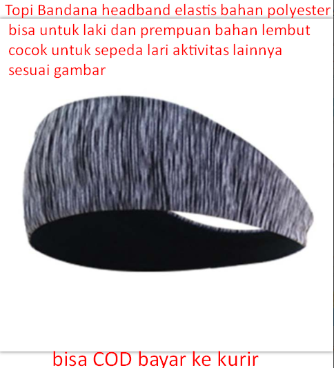 Topi Bandana headband elastis bahan polyester bisa untuk laki dan ...