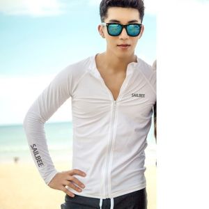 SAILBEE Diving Suit Mens Top Snorkeling Swimsuit Jellyfish Fast Drying Sunscreen Long Sleeved Winter Swimming M018