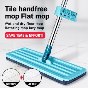 Tile Floor Tile Mop  Width 11Cm Rapid Sewage Suction Easy Clean Hand-free Mop