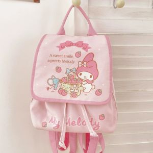 เป้สำหรับสาวๆทุกวัย SANRIO งานแท้ - มีกระดุมติด ผ้าแคนวาส นุ่ม งานดี - ขนาด 9 นิ้ว