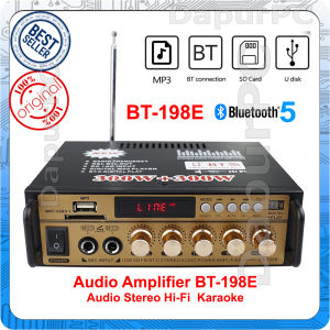 Audio Power Amplifier BT-198E Bluetooth 5.0 HiFi Karaoke 2 Channel