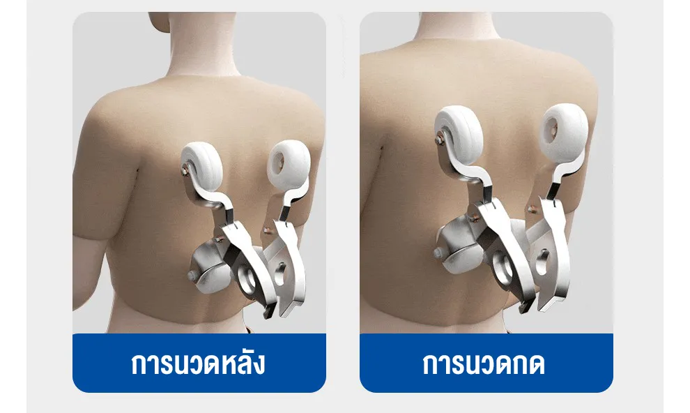 XUTI 0228GY เก้าอี้นวดไฟฟ้า นวดแบบผสมผสาน นวดตัวแบบมัลติฟังก์ชั่น ลูกกลิ้งนวดเท้า การนวดสามมิติรอบด้าน รีโมทภาษาไทย ลำโพงบลูทูธในตัว