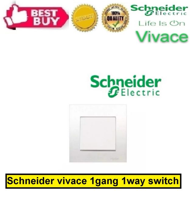 Schneider vivace 1gang 1way switch | Lazada