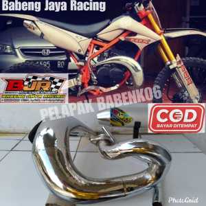 KNALPOT RX KING RX Z RX S YT 115 UDANG TRAIL MODEL KTM PNP RANGKA STANDAR KTM KX CRF FULL CROME ORIGINAL Babeng Jaya Racing
