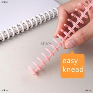 [COD] shiou 30 lỗ Loose-Leaf nhựa ràng buộc Vòng mùa xuân xoắn ốc Nhẫn chất kết dính dải cho A4 giấy máy tính xách tay văn phòng phẩm vật tư