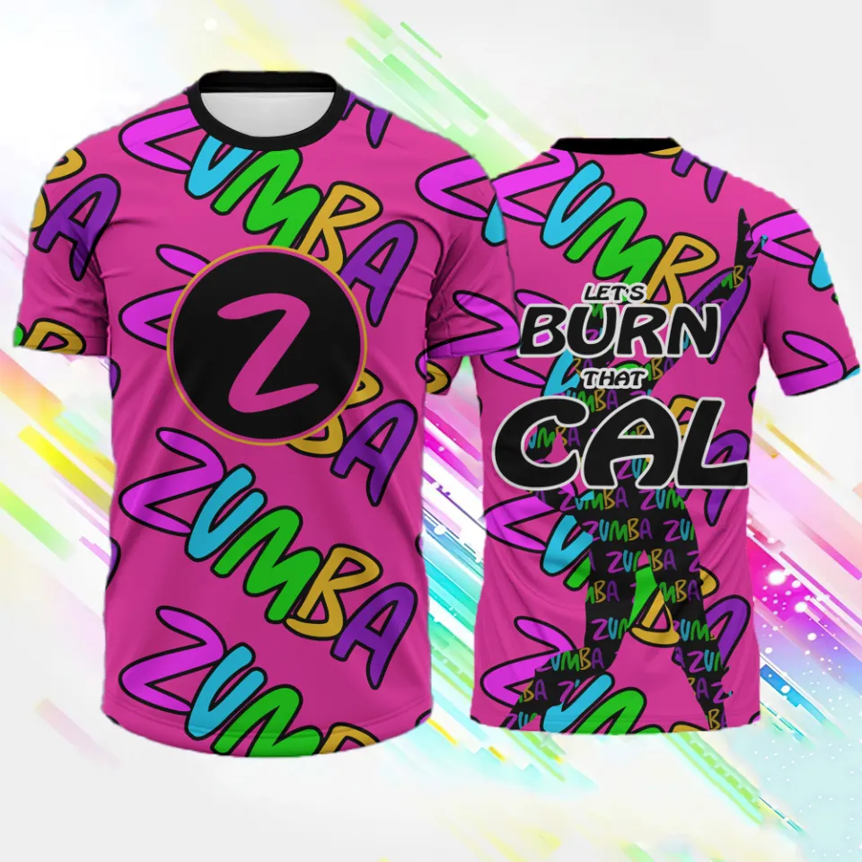 ZUMBA Womens T-shirt Summer short-sleeved tops Zumba dance