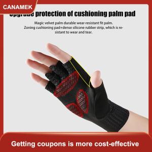 【CANAMEK 】 Summer Breathable Half Finger Cycling Gloves Ultralight Road Bike Gloves Anti-Slip Silicone Pad Cooling Sport Gear