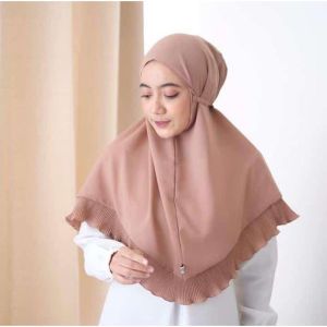 Hijab Bergo Instan Maryam Plisket Diamond Premium