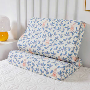 SUNLIGHT HOME 1PCS 100% Cotton Latex Pillow Caseflower Pattern Latex Pillowcase 9 Colors