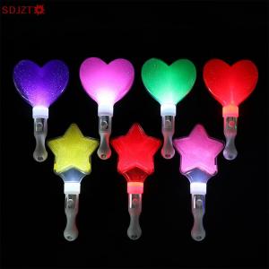 🚚【Local Express Delivery】🚚 1Pc Colors Change LED Glow Stick Heart Star Shape Luminous Concert Cheering Tube Wedding Party Light Stick