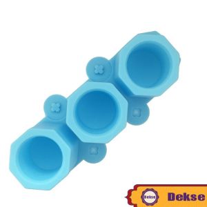 Cetakan Pot Bonsai Silikon 3 Hole Semen Manual Diy Bahan Silikon Untuk Dekorasi Rumah