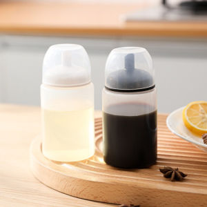 150ml Plastic Seasoning Bottle with Scale  Measuring Cup Multi-function Transparent Oil Bottle